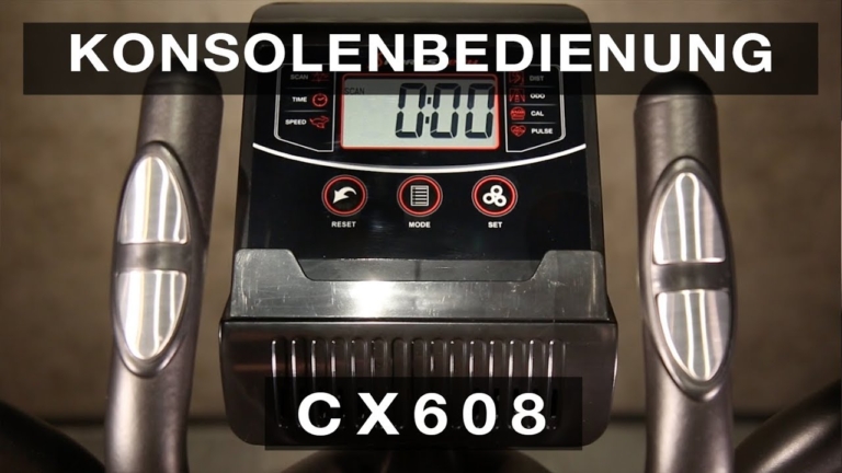 sportstech cx608 konsolenbedienu